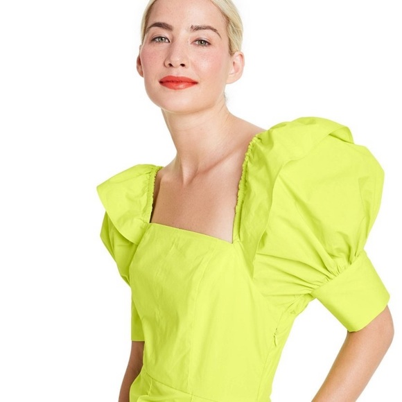 CHRISTOPHER JOHN ROGERS PUFF SLEEVE WRAP DRESS SIZE‎ 4 - Picture 4 of 7